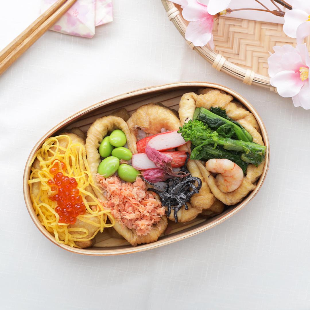 4種のいなり寿司で彩り華やか♪オープンお稲荷さん弁当🦊 / 4 Flavors