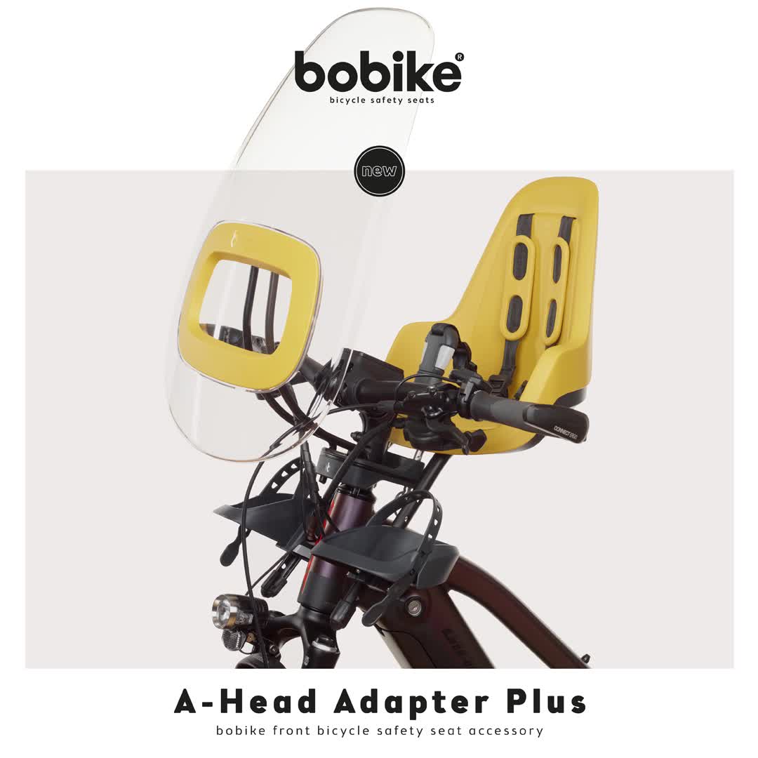 Bobike Adaptateur A-Head Plus – Pour Sièges Enfant Go Mini, One Mini, Evolve Mini, Noir