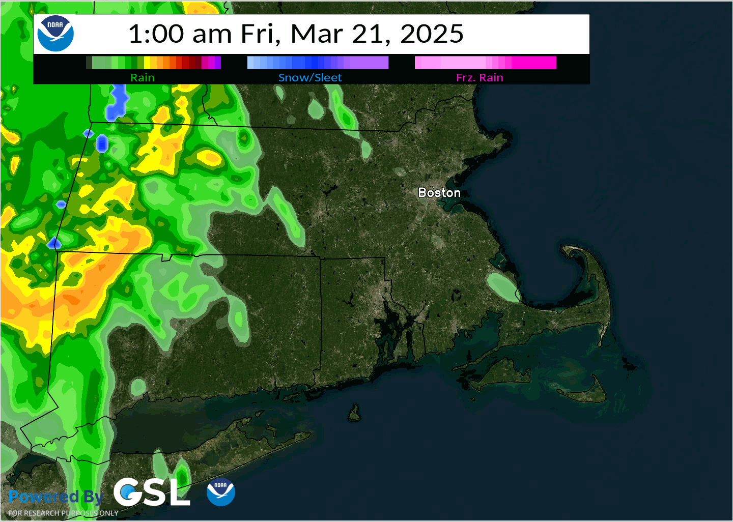 Showers and areas of rain arrive between 9 and 11 pm tonight as a cold ...