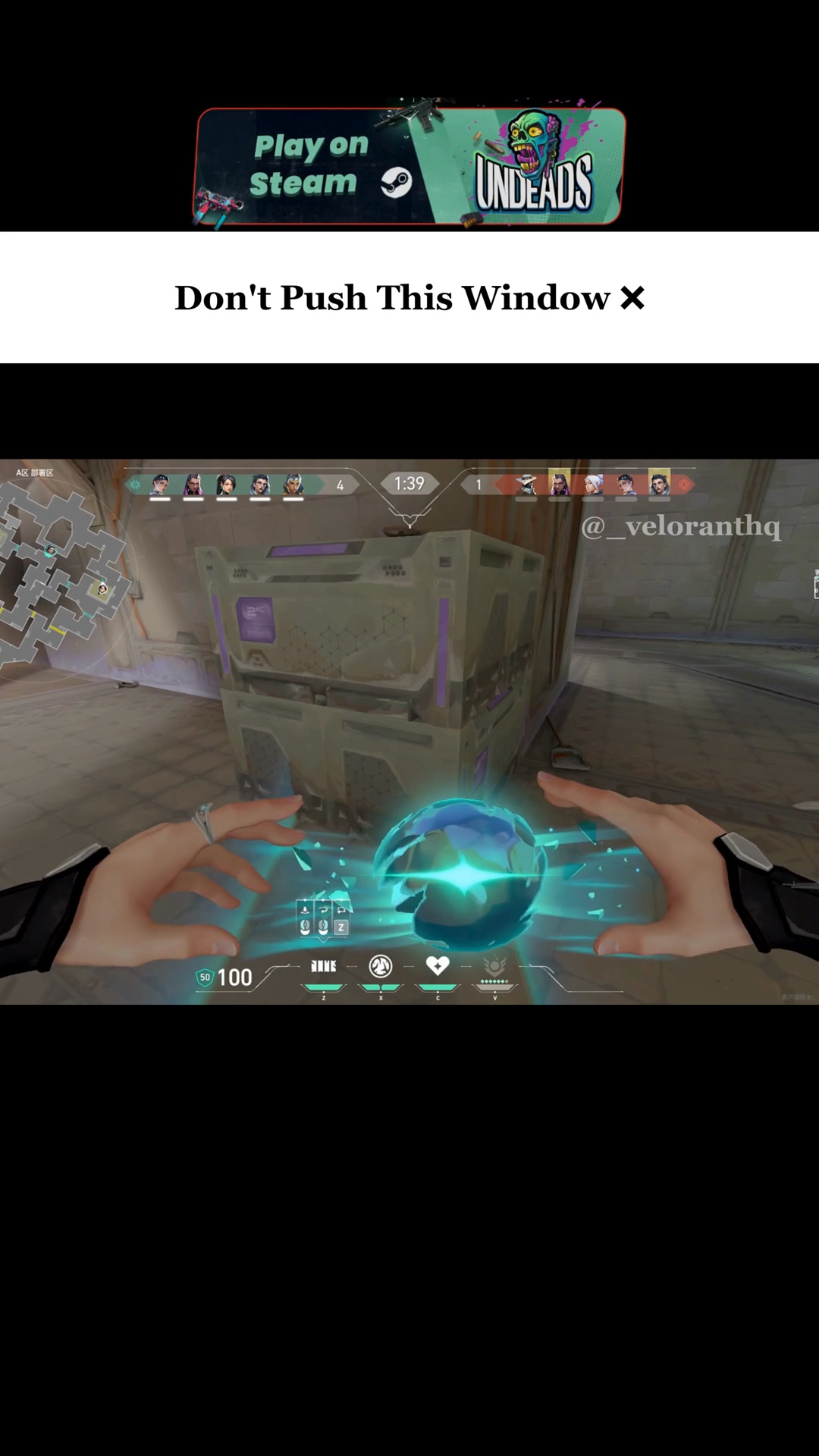 Don't Push This Window Valorant is a competitive tactical shooter that ...