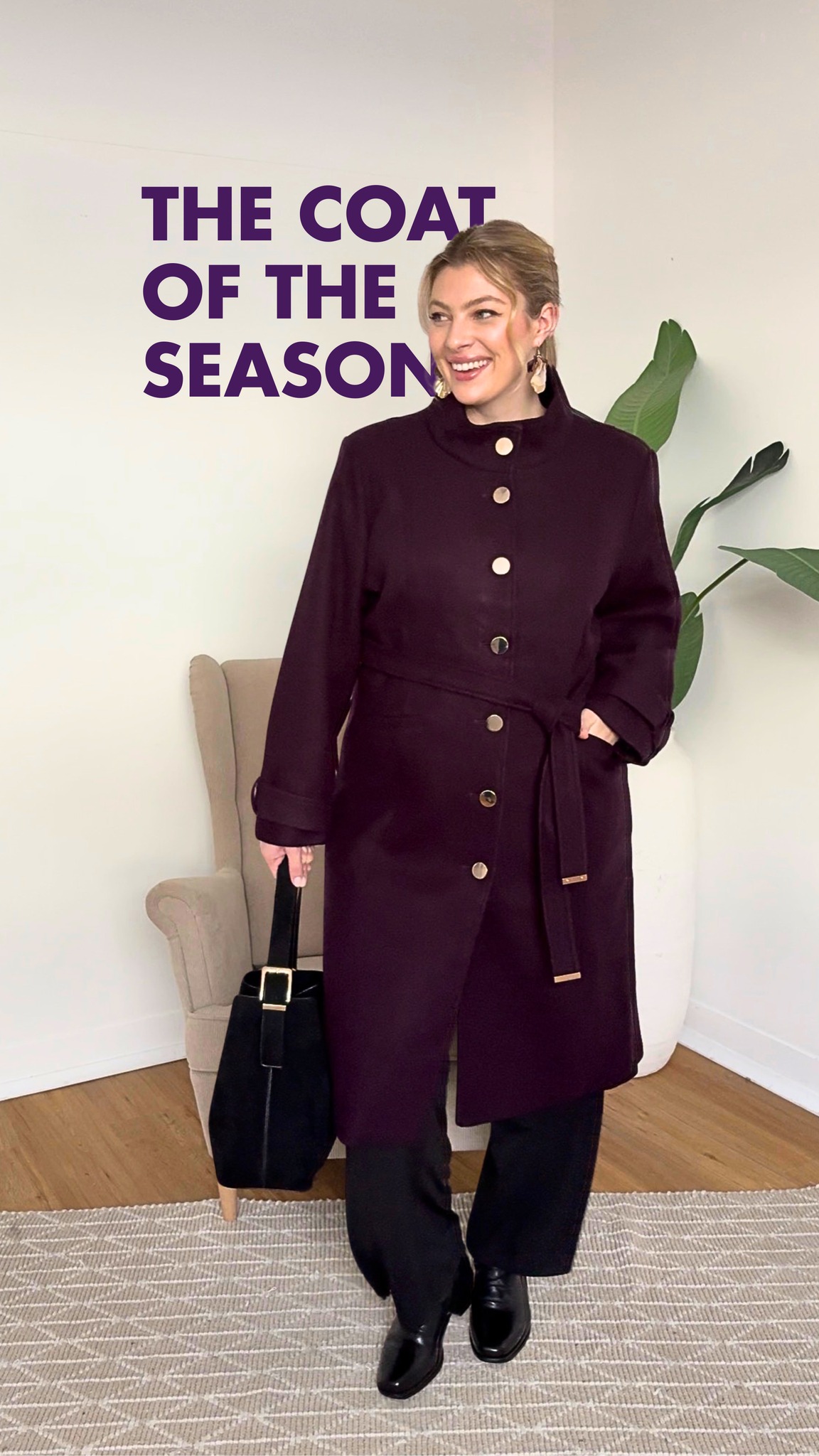 The coat of the season has arrived 😍 Meet the Funnel Neck Melton