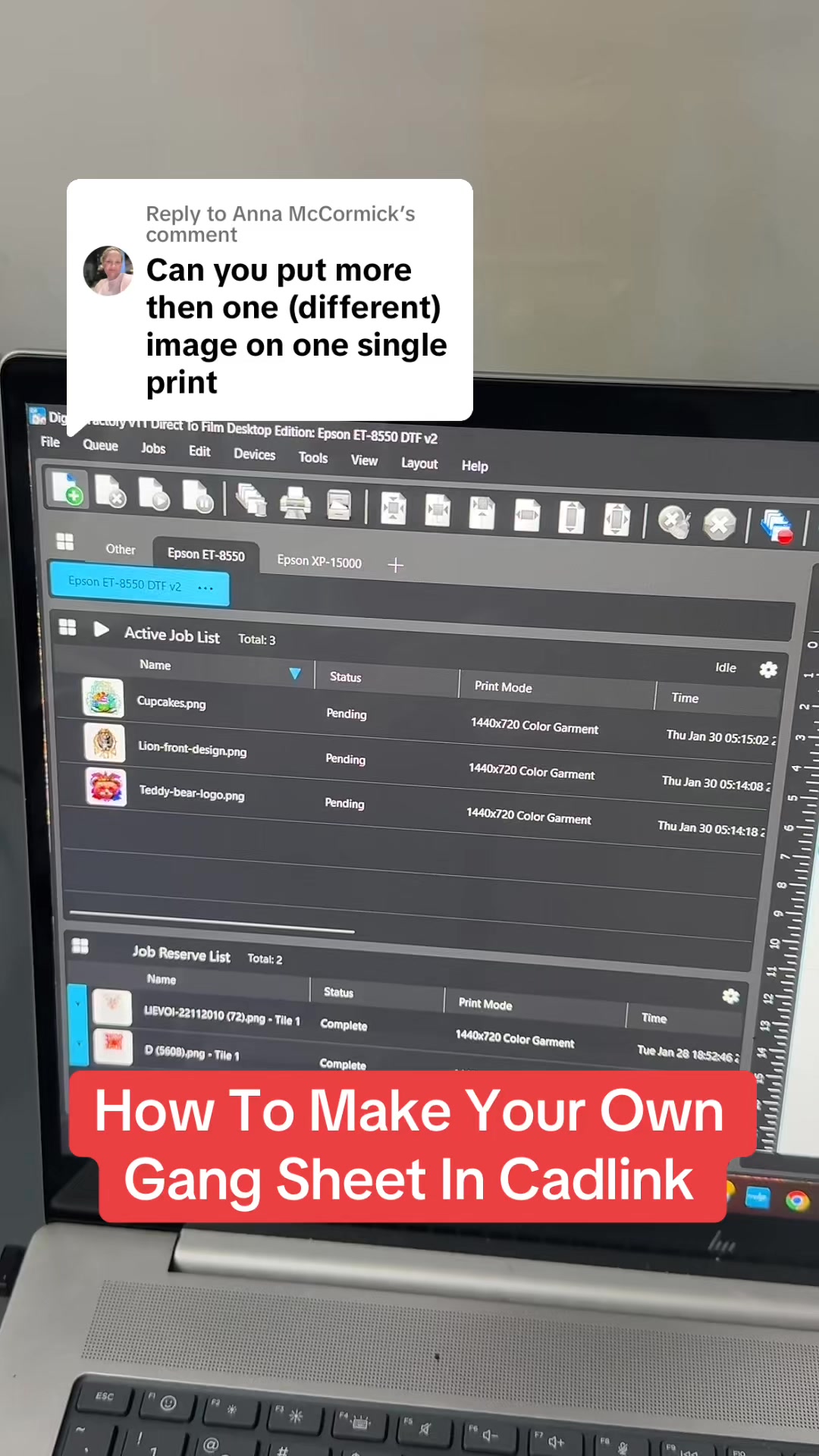 McCormick How To Make Your Own Gang Sheet In Cadlink #tshirtprinting # ...