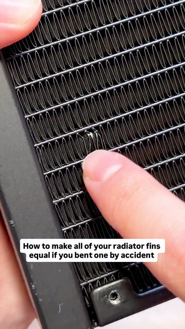SignalRGB - How to fix a bent radiator fin on your AIO... | Facebook