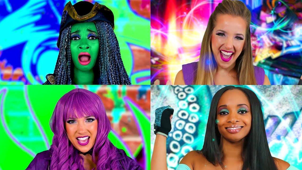 Descendants 2 Sing Along: Uma vs Mal Rap Battle Lyric Video. Totally TV ...