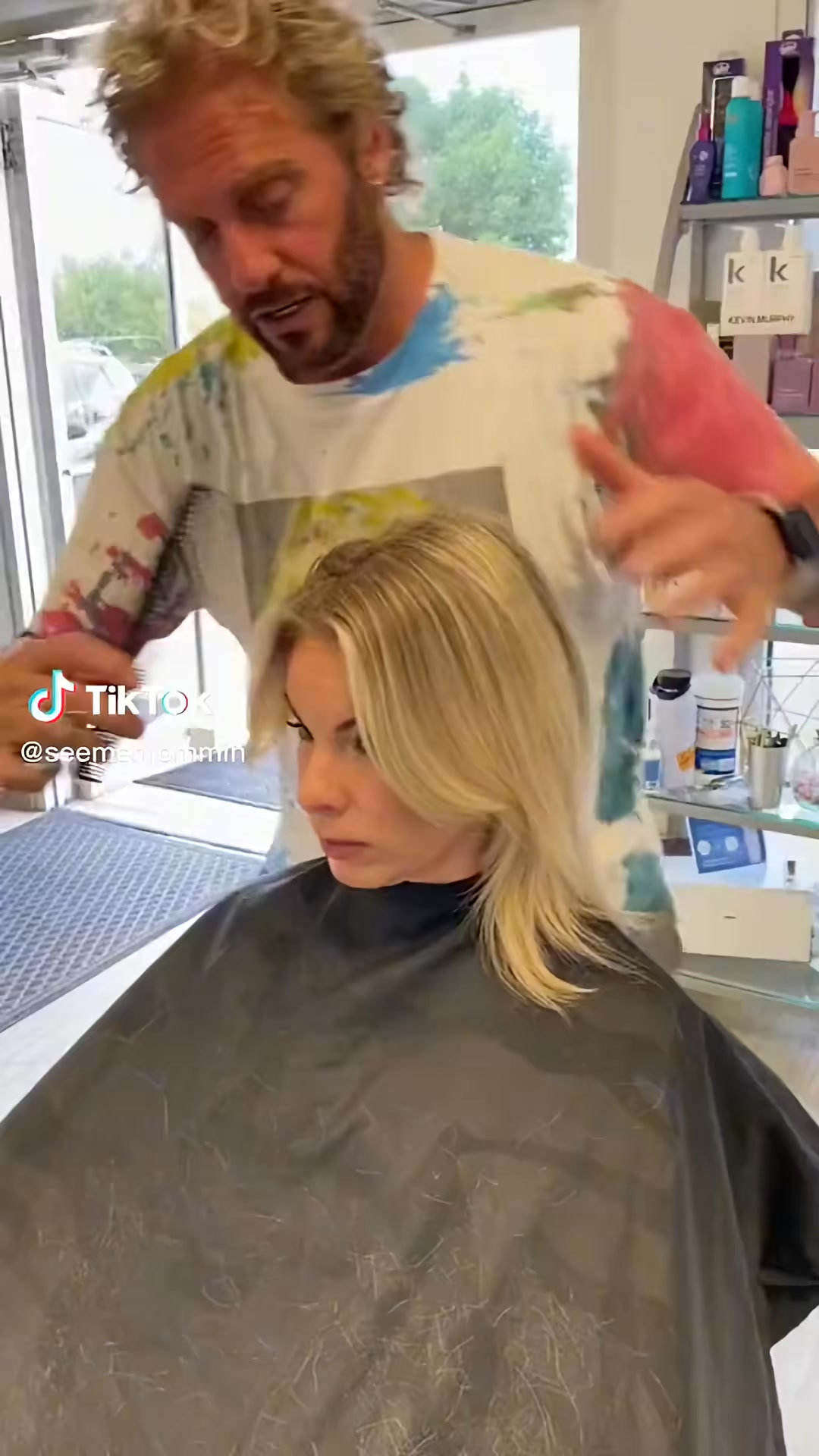 Cut a side bang with a cowlicktoktutorialsstylestransformationcut 