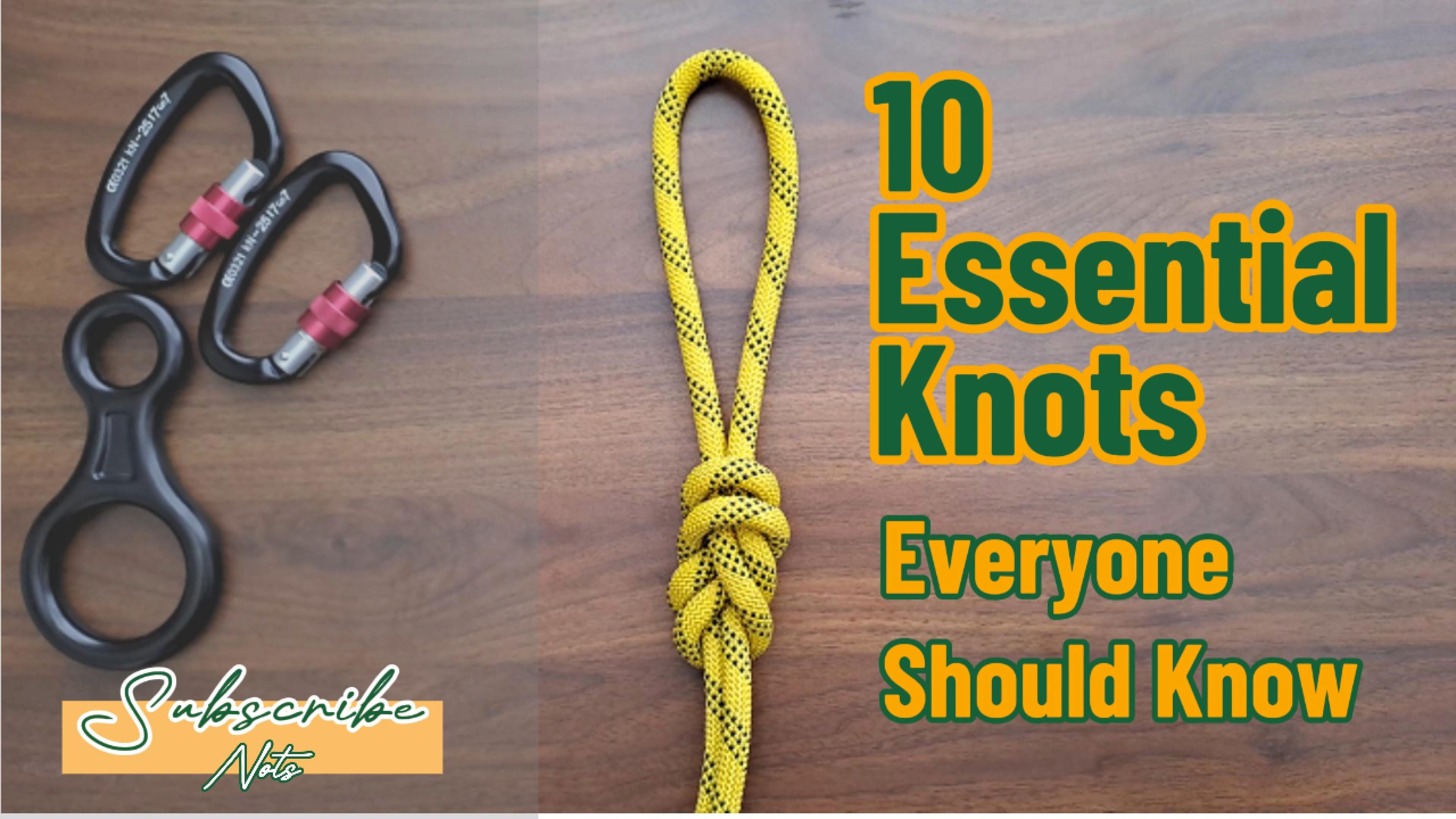 The klemheist knot or French Machard knot is a type of friction hitch ... - Knots Engineered For Friction And Grip