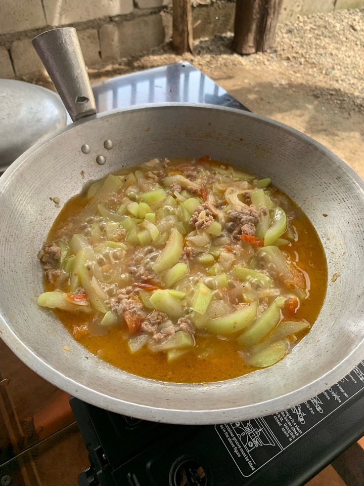Ginisang upo with pork giniling. 😊 #jackieyaaavlog | Jackieyaaa Vlog ...