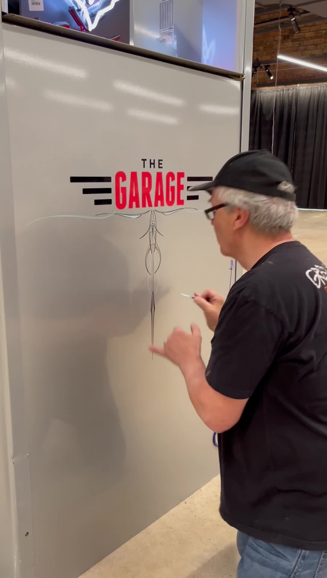 Watch Steve, also known as the Wizard, pinstripe at The Garage