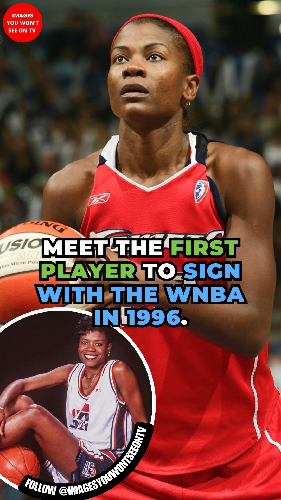 Meet the first player to sign with the WNBA in 1996