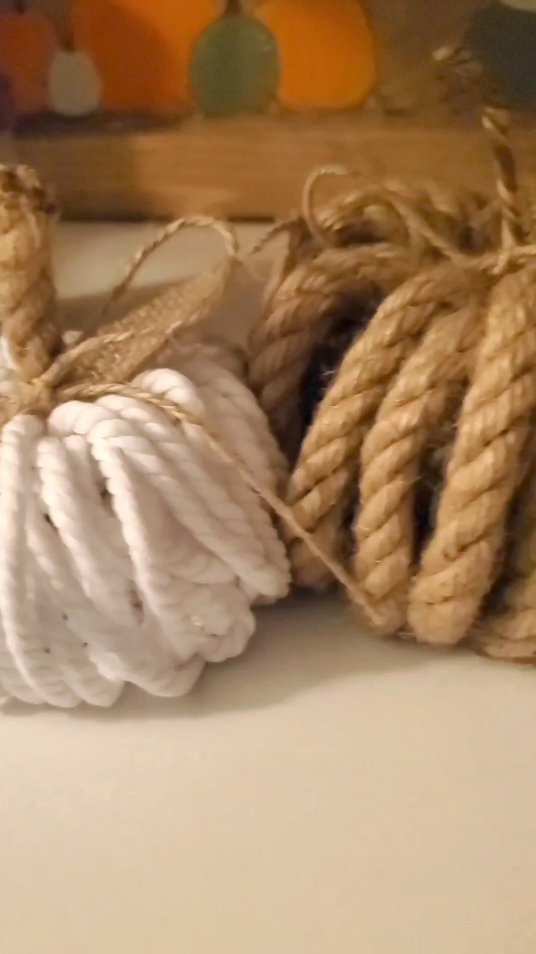 Good Morning Y'all & Happy Wednesday 🧡 I made these rope pumpkins last ...