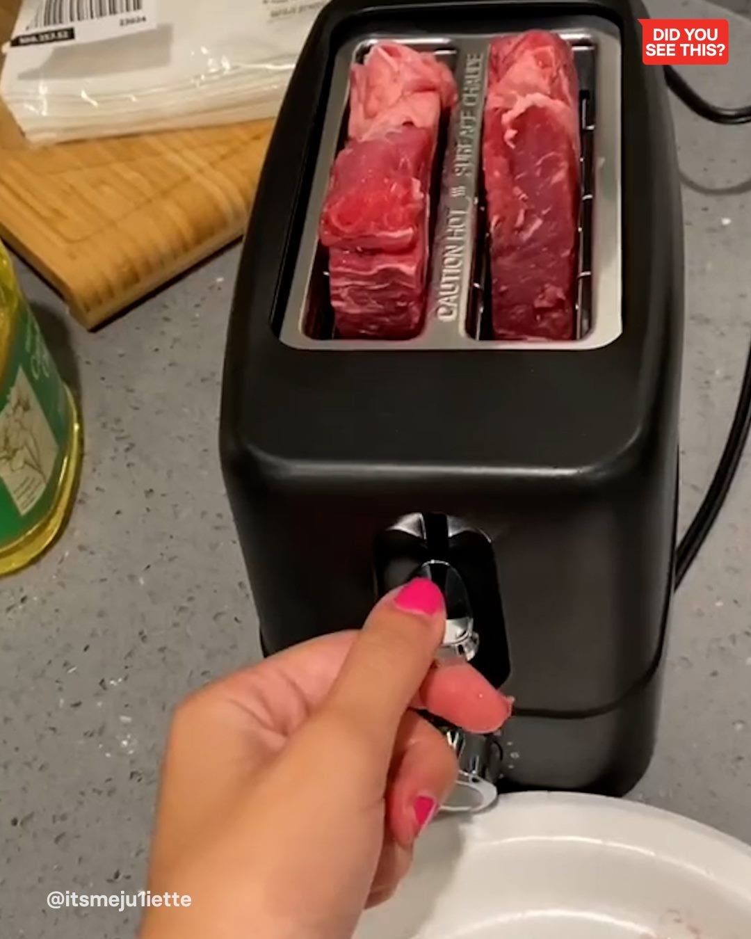 We talked to the woman who went viral for cooking a steak in a toaster 🥩 | BuzzFeed News