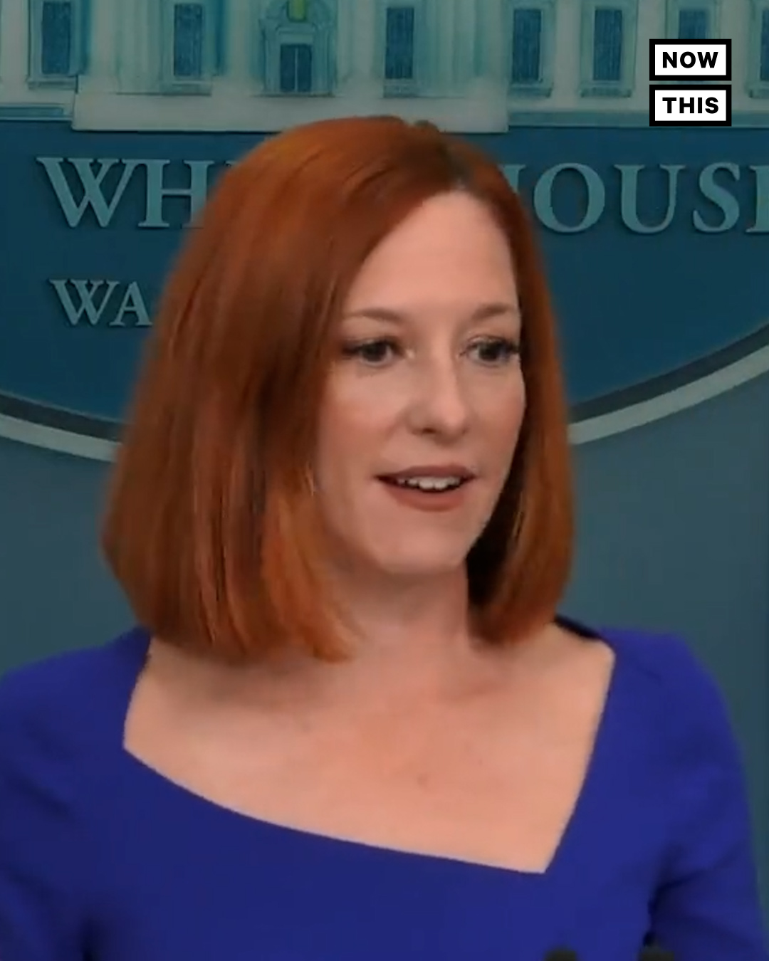 jen psaki blue dress In a tearful goodbye, thanked the Bidens, her colleagues, and the press while reflecting on her time as the White House press sec — listen to her remarks here | NowThis Impact low_stock_lower Elegant Black Sweetheart Prom Hip:44
