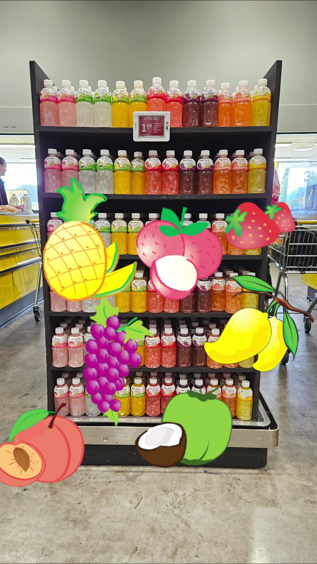 Enjoy a refreshing Mogu Mogu drink 🥤at PAK'n SAVE New Plymouth