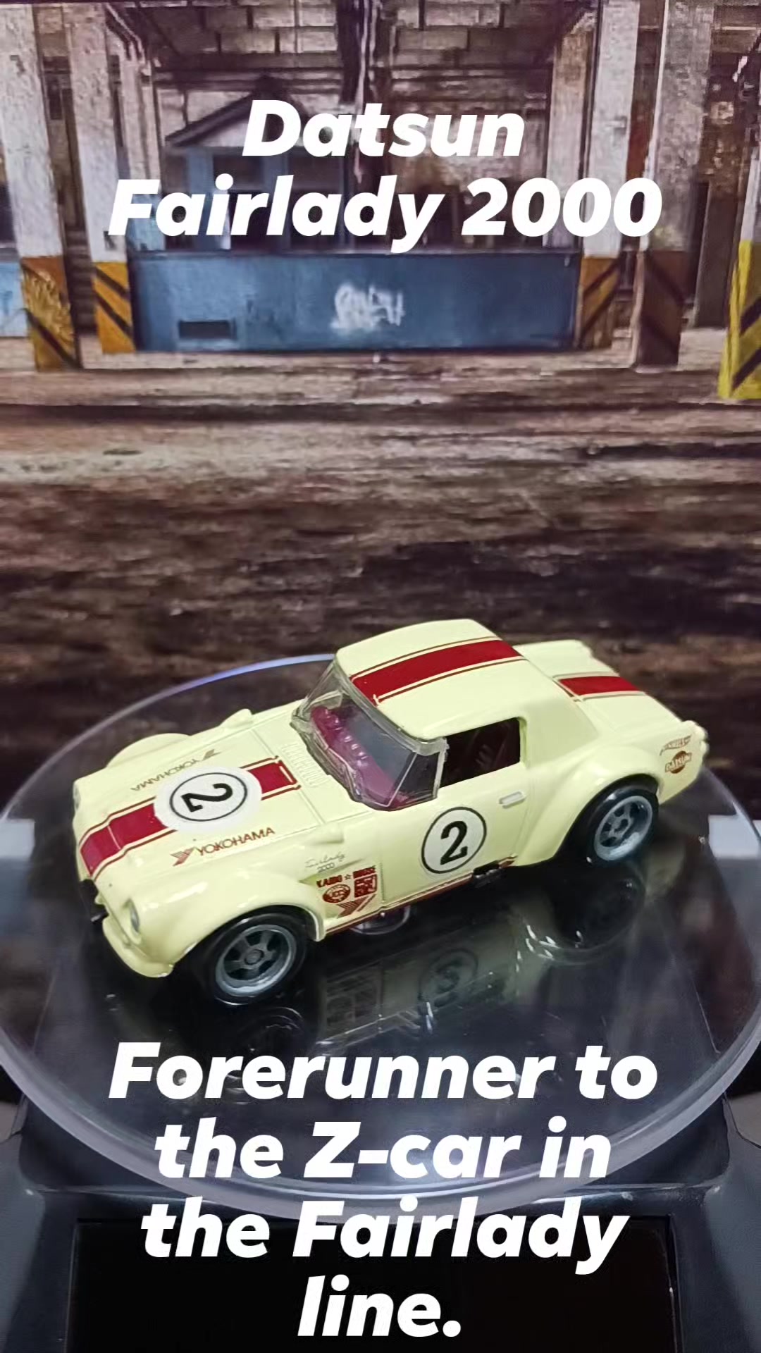 Nissan Fairlady 2000 die-cast model by Hot Wheels