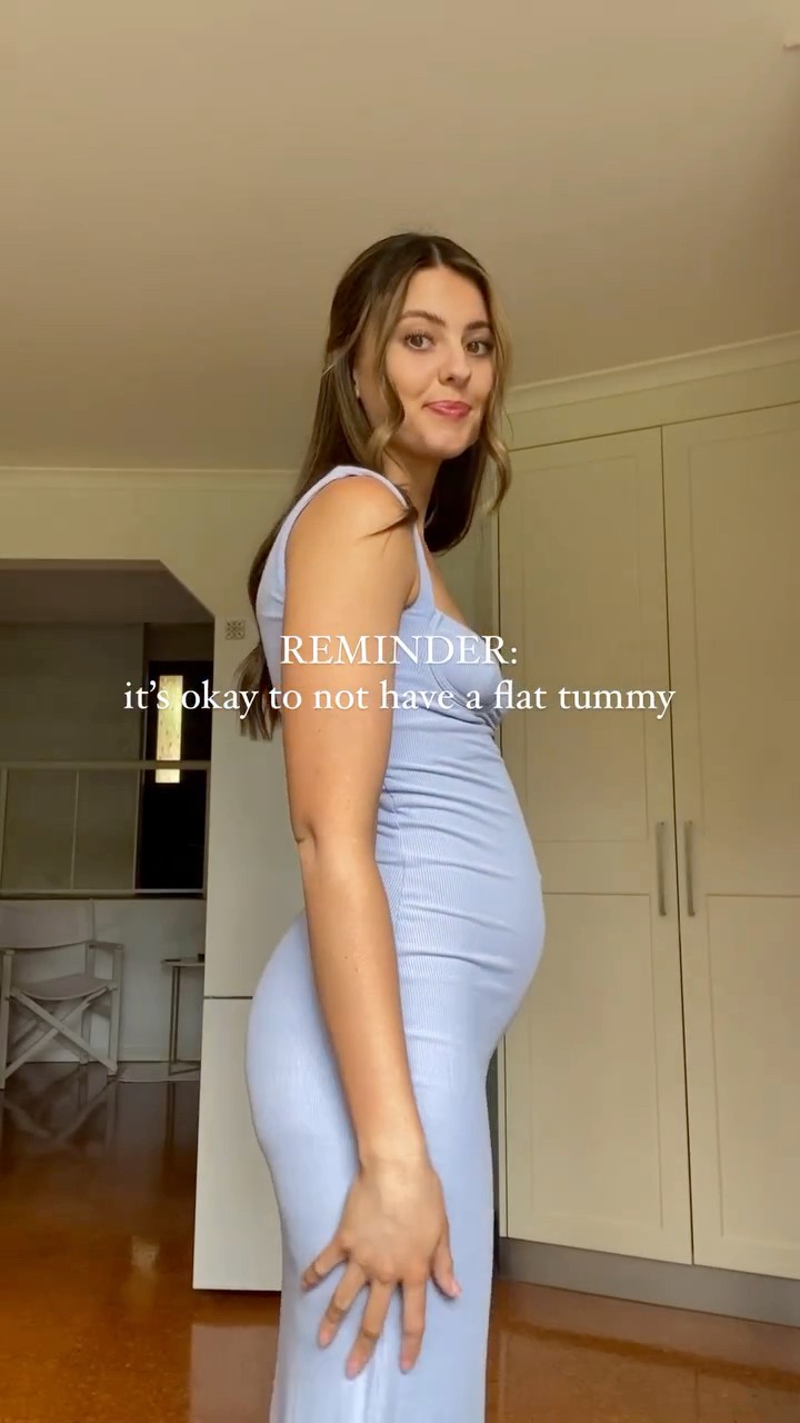 The reality of wearing a tight bodycon dress (& being human) 🤷🏻‍♀️, Leaving this here to gently encourage you:, 🌟 Not to let your belly stop you from wearing the outfit you really wanna wear!!, 🌟 Not 
