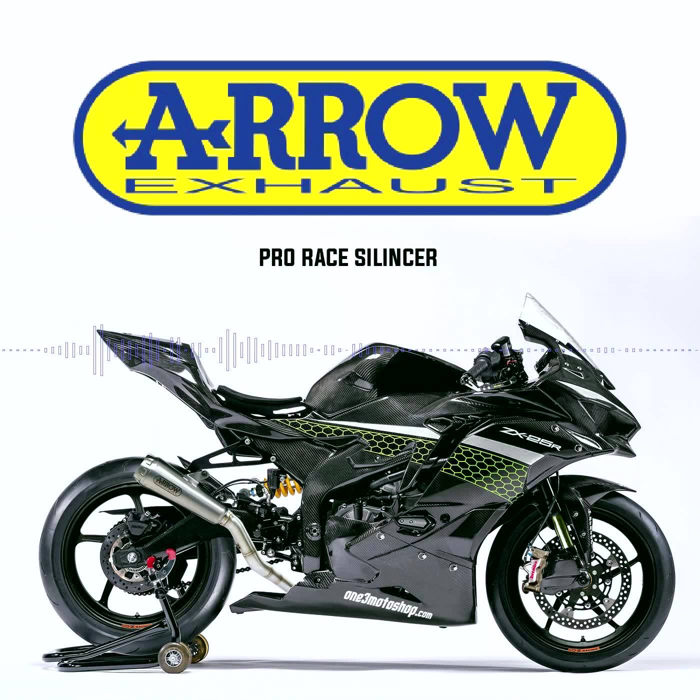 Pro Race Silincer by Arrow Exhaust On Kawasaki ZX-25R 2020