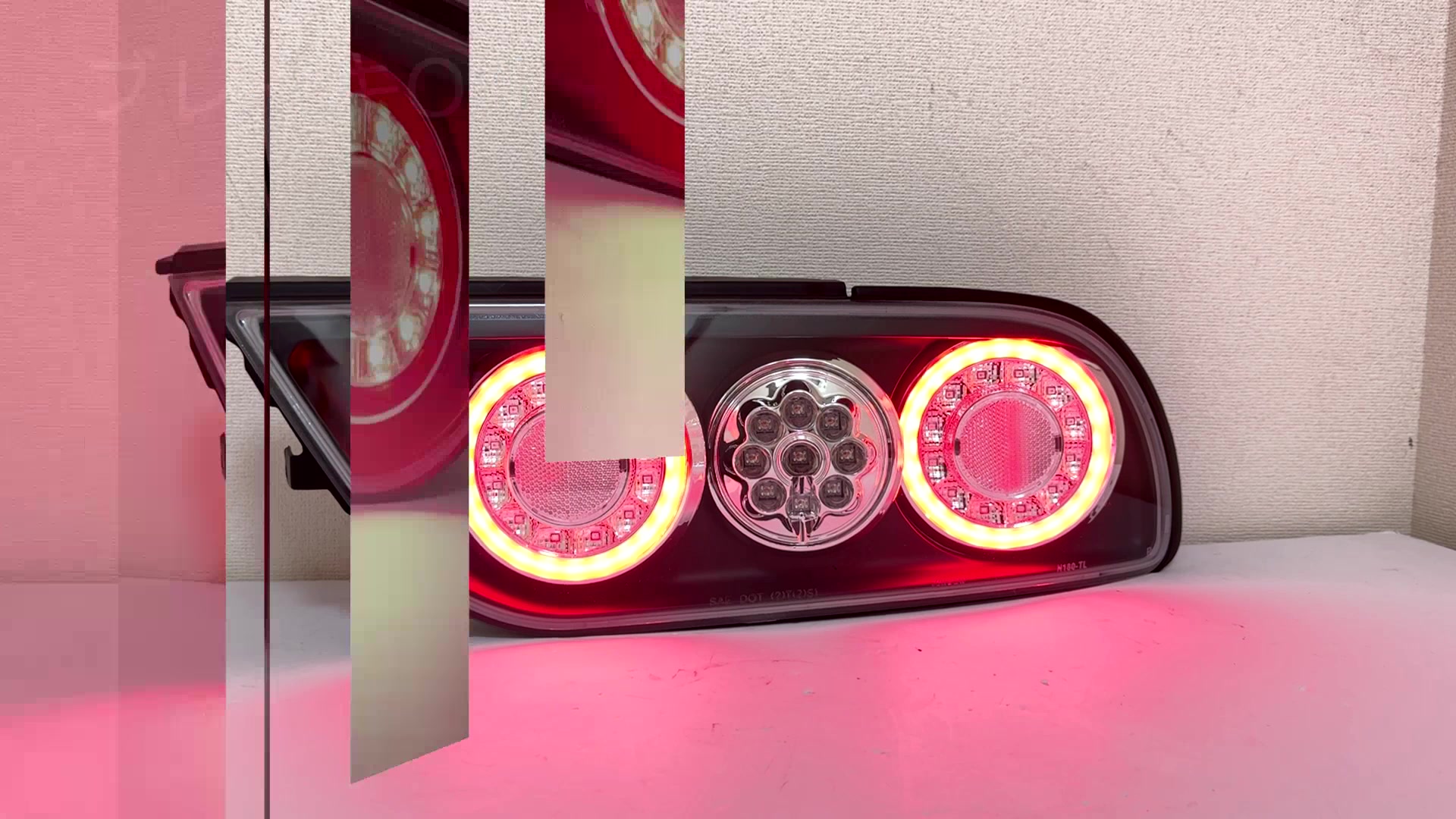 ワンエイティ 180SX 後期用 4連ファイバーリング仕様 LEDテールランプ 
