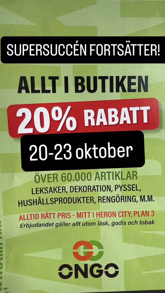 🛍️ SUPERSUCCÉN FORTSÄTTER! 🎉 Ni älskade vår kampanj – så vi kör vidare ...