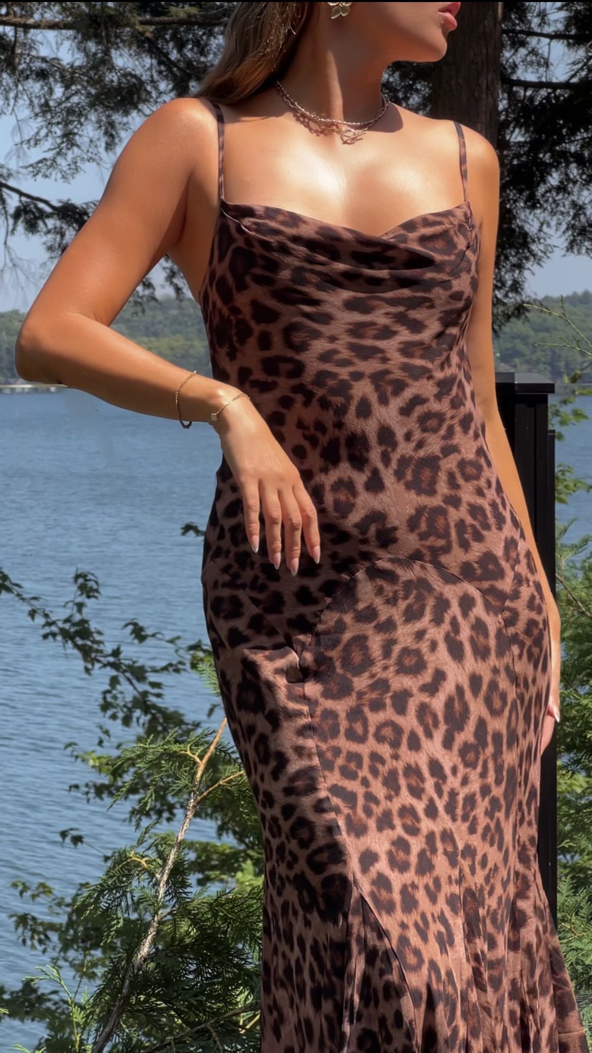 Statement Dress. @taniamotuzas styles the Charlize Cowl Neck Slip Dress. #evernewstyle | Ever New