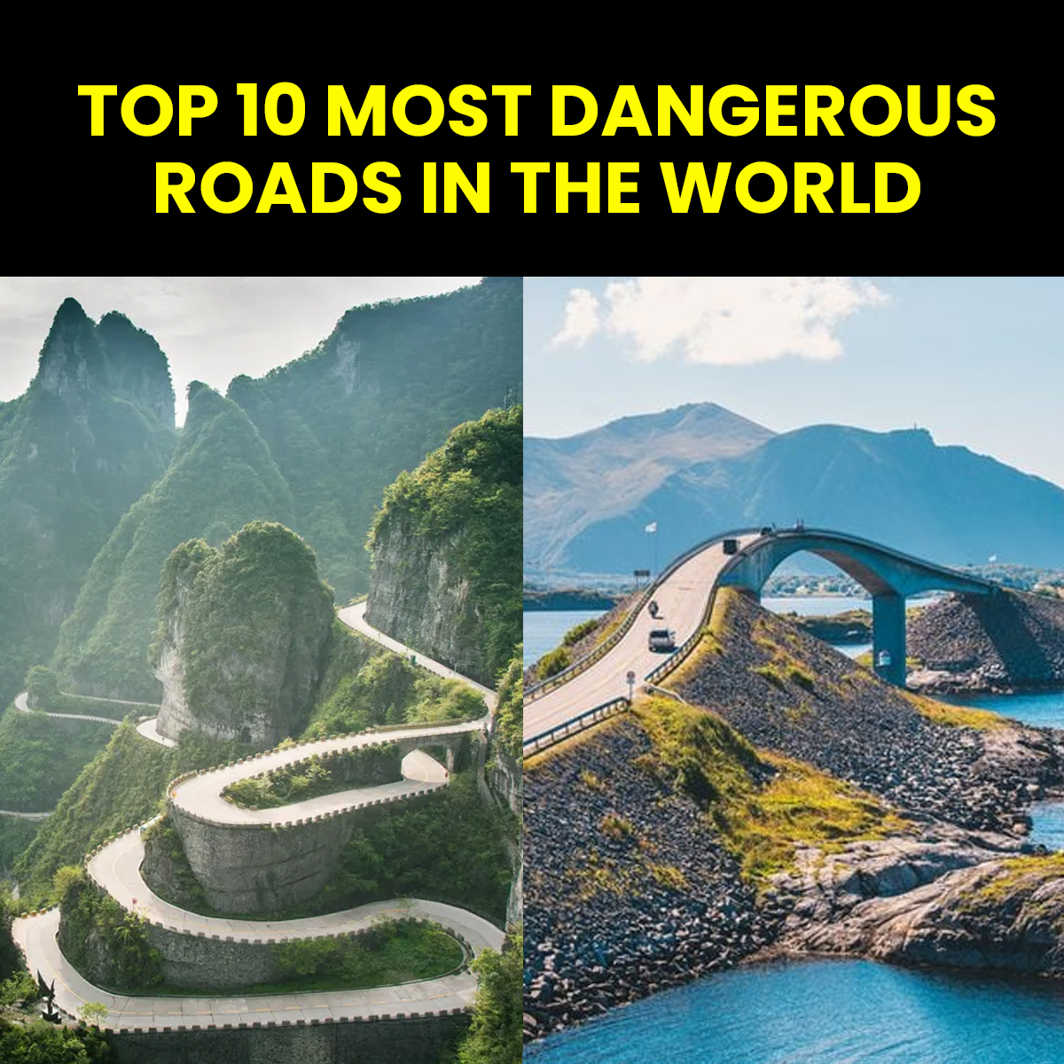 10 Most Dangerous roads In The World | Facts that will blow your mind ...