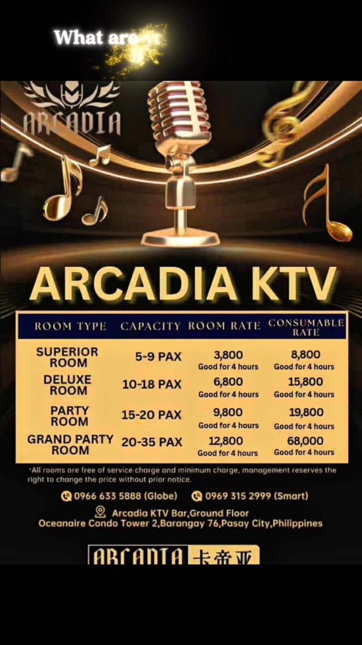 Thankyou for choosing us Arcadia Ktv ma'am Rysii Avila⭐️🩷 #fypシ ...