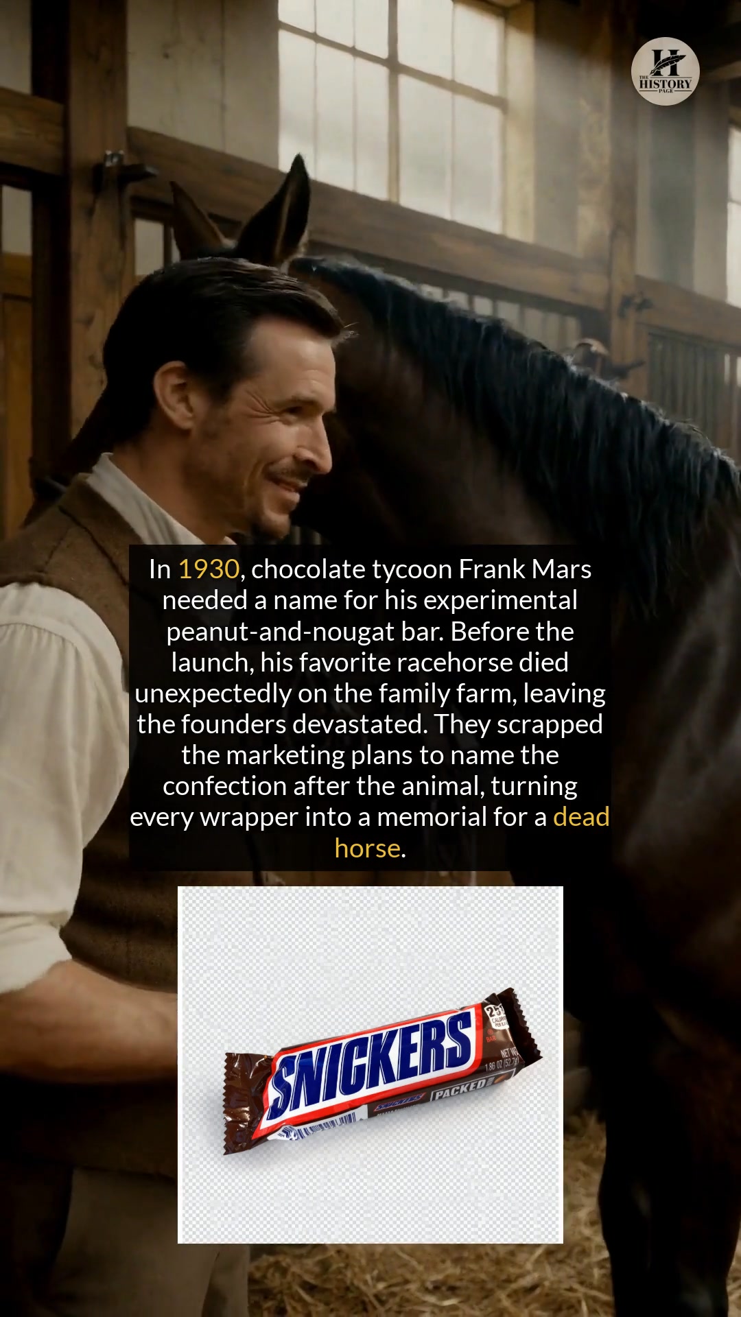 The world's best-selling candy bar is actually a memorial to a pet. # ...