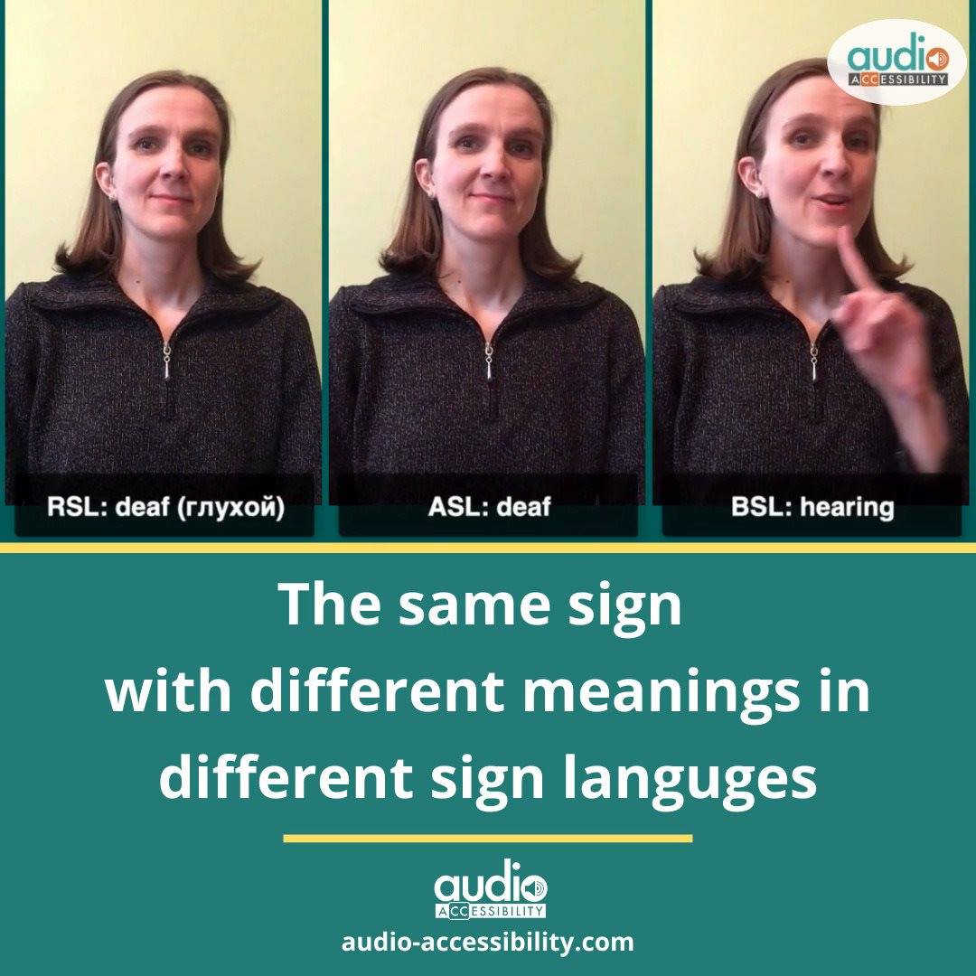 #SignLanguage is not universal - in the same way spoken language is not ...