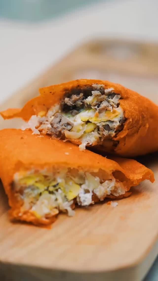 Crispy outside, loaded inside. The perfect Sunday bite is here. 😋 Your ...