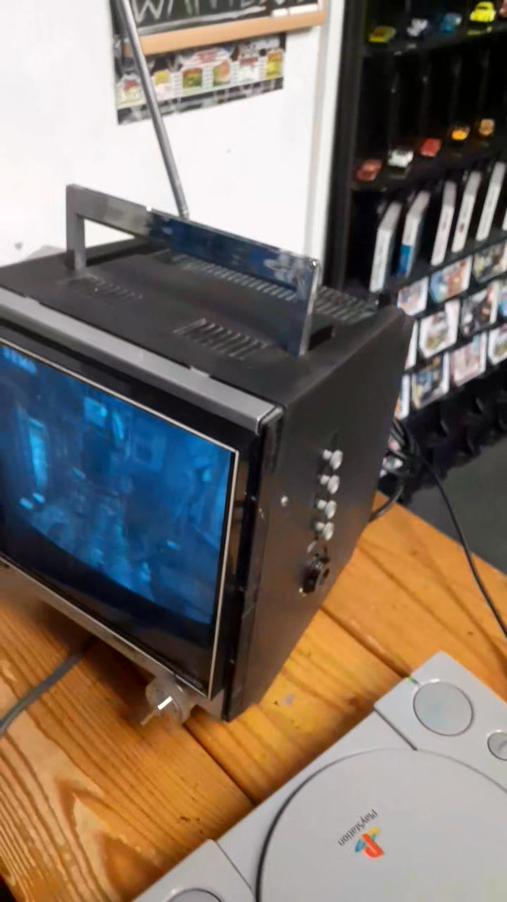 Vintage Sony solid state portable TV set from the 1960s