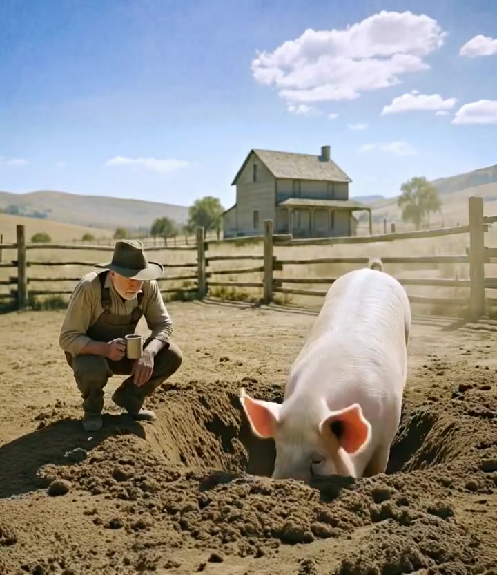 For three days my boar had been stubbornly digging in the same spot, as ...