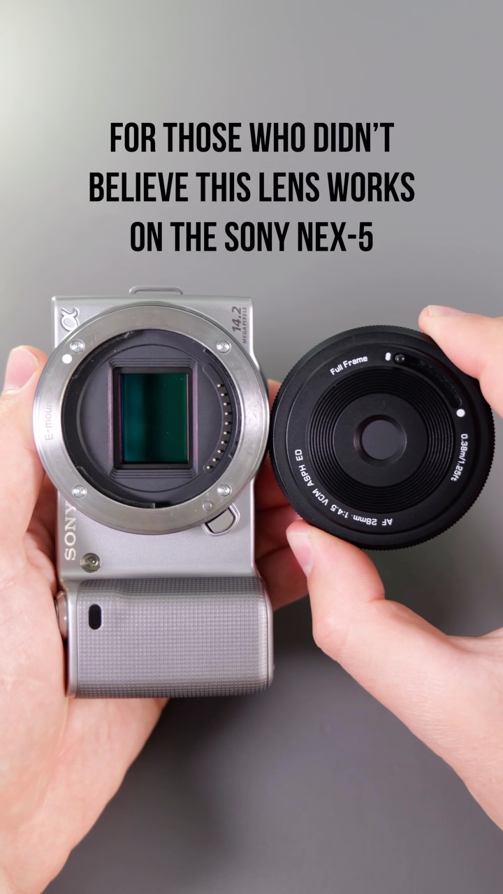 Viltrox says the AF 28mm f/4.5 isn't compatible with Sony NEX
