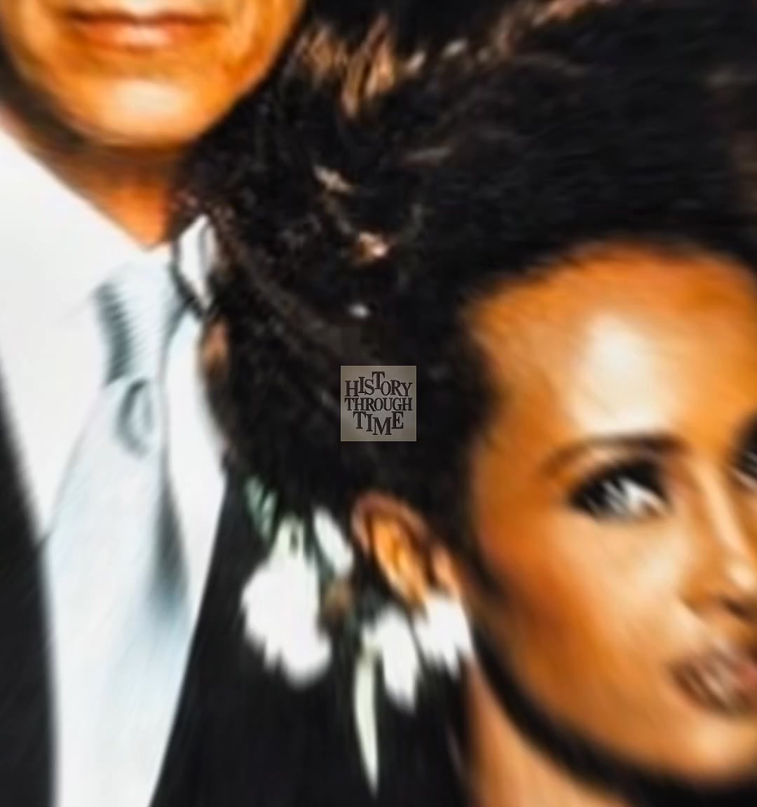 David Bowie and his wife Iman [1996] 🖤🧡