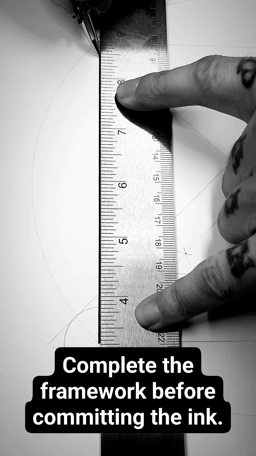 Complete the framework before committing the ink. #logodecks # ...
