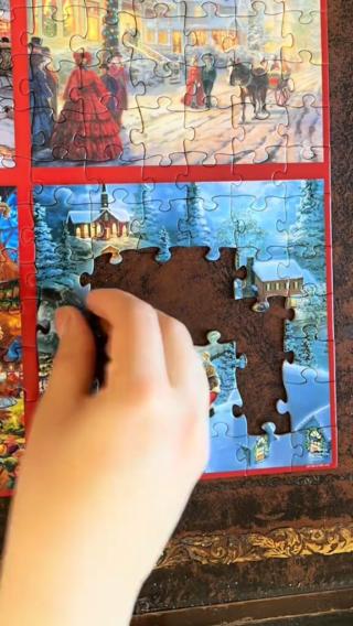 Thomas Kinkade 12 Days Of Christmas Mini Puzzles In Latta - 1 Puzzle Da 500 Pezzi - Foto 4