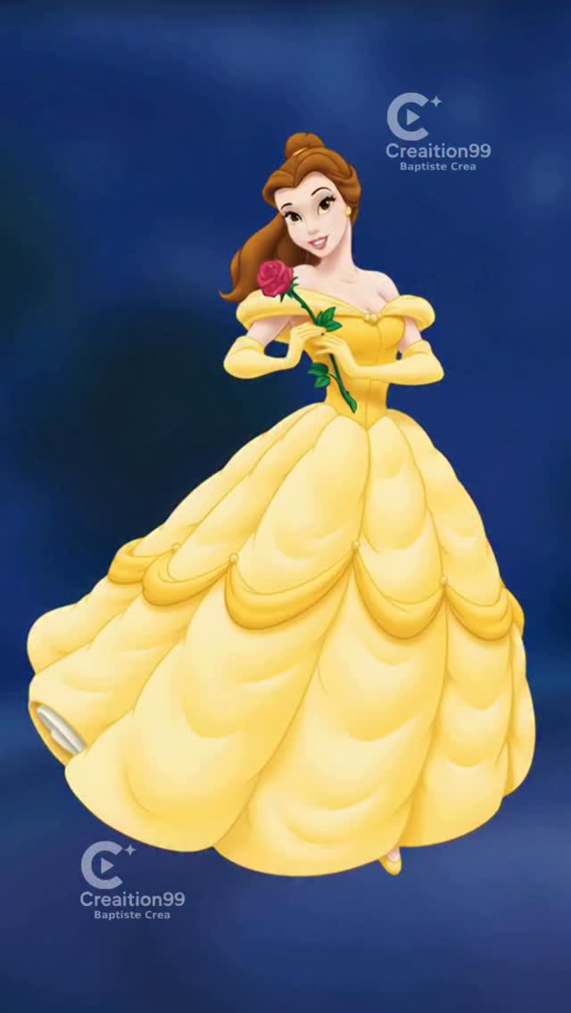 belle in gold dress Belle's ball gown and overall look was inspired by Audrey Hepburn ✨ belle yellow ball gown