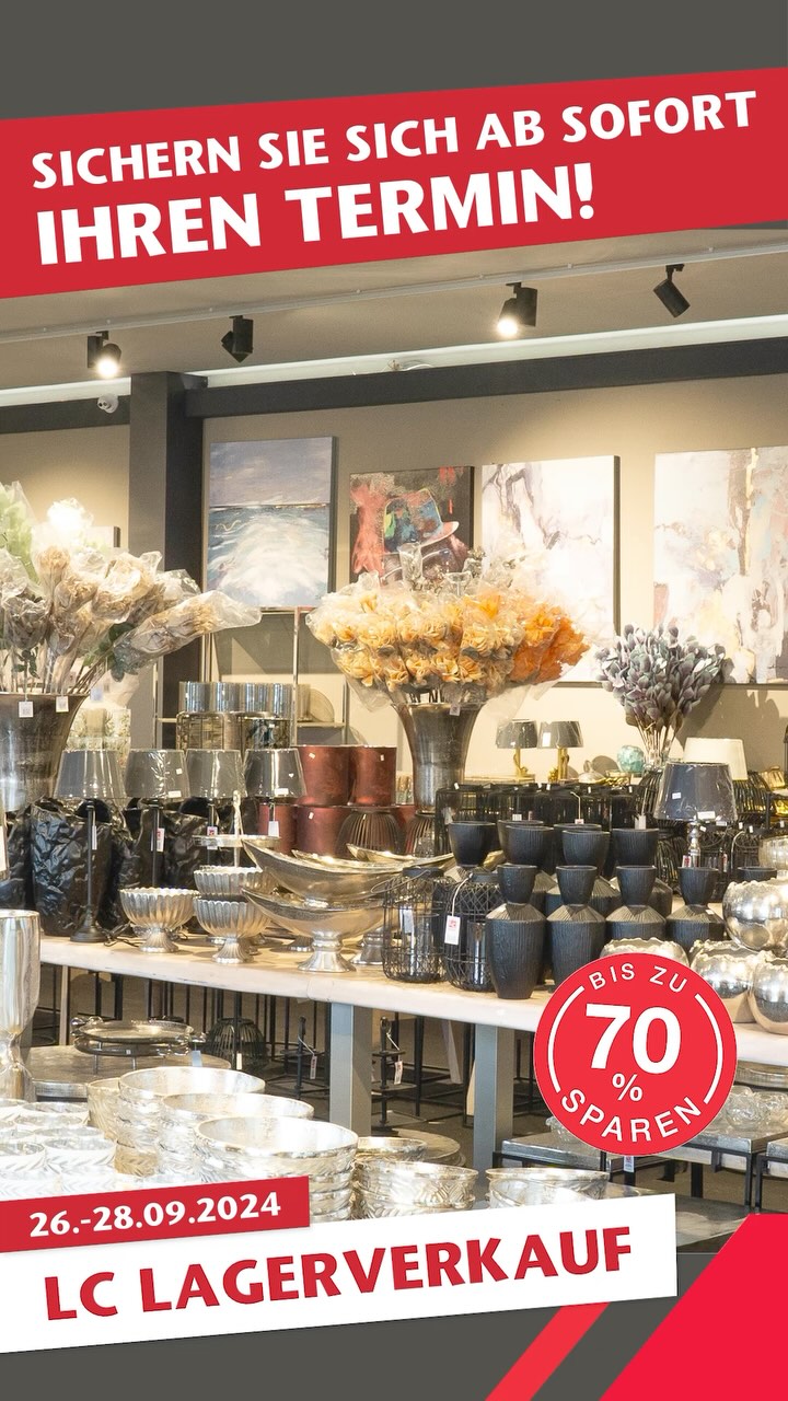 📢 LC Lagerverkauf im September bis zu -70% 🛍️, 📅 26
