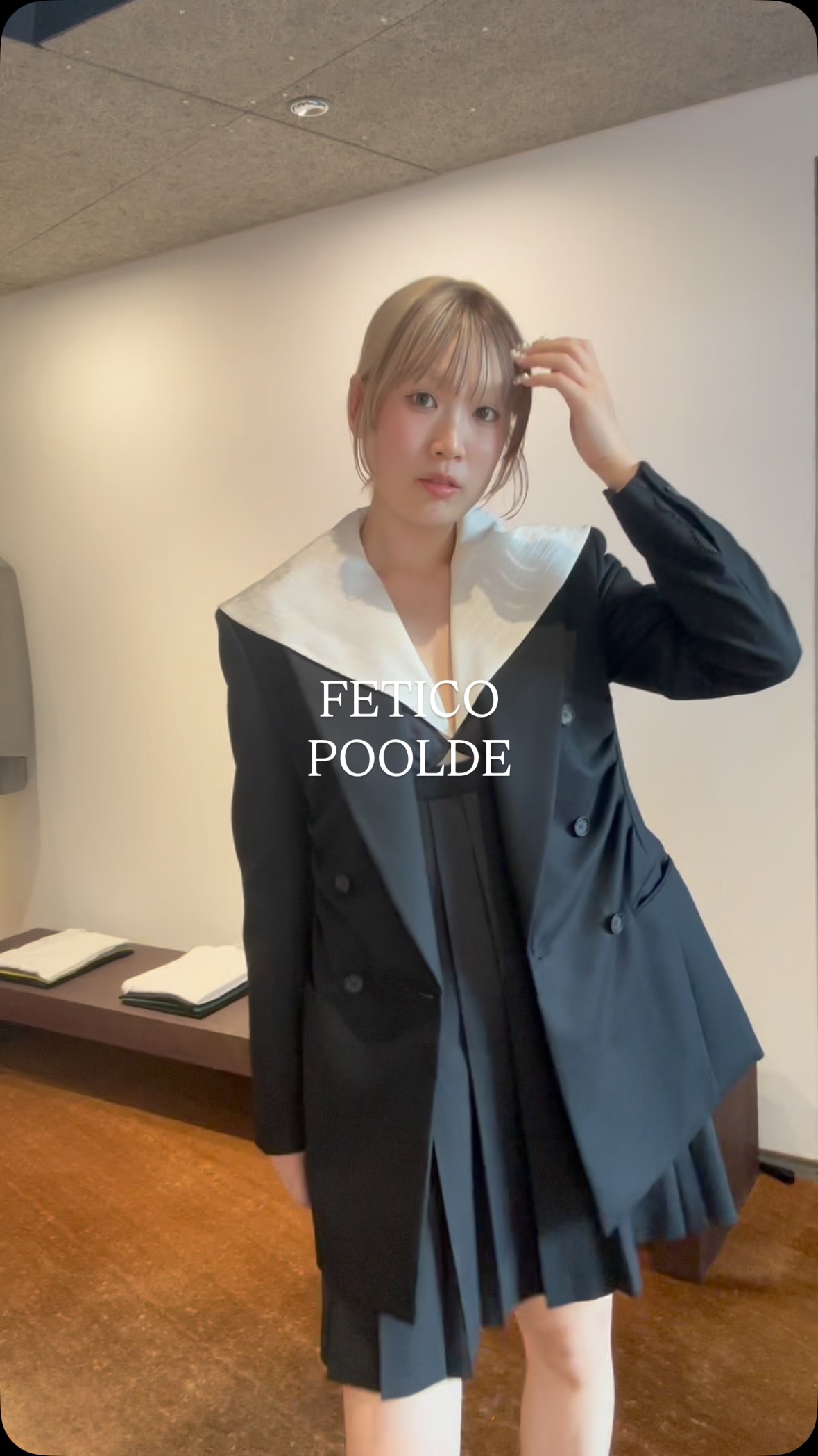 fetico 26AW ジャケット 26AW】FETICO フェティコ / ジャケット / WOOL FLANNEL DOUBLE