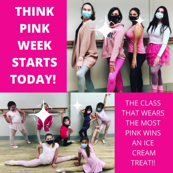 THINK PINK starts today! 🌺 🌸 Wear as much pink as you can to class this ...