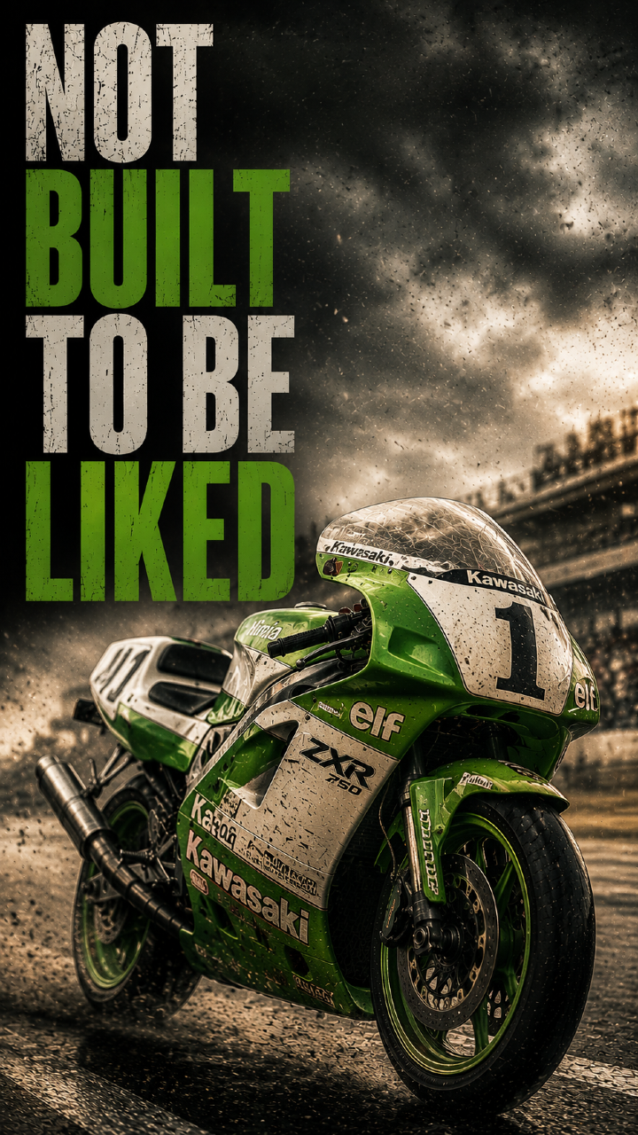 Kawasaki built this backwards — race bike first, street-legal