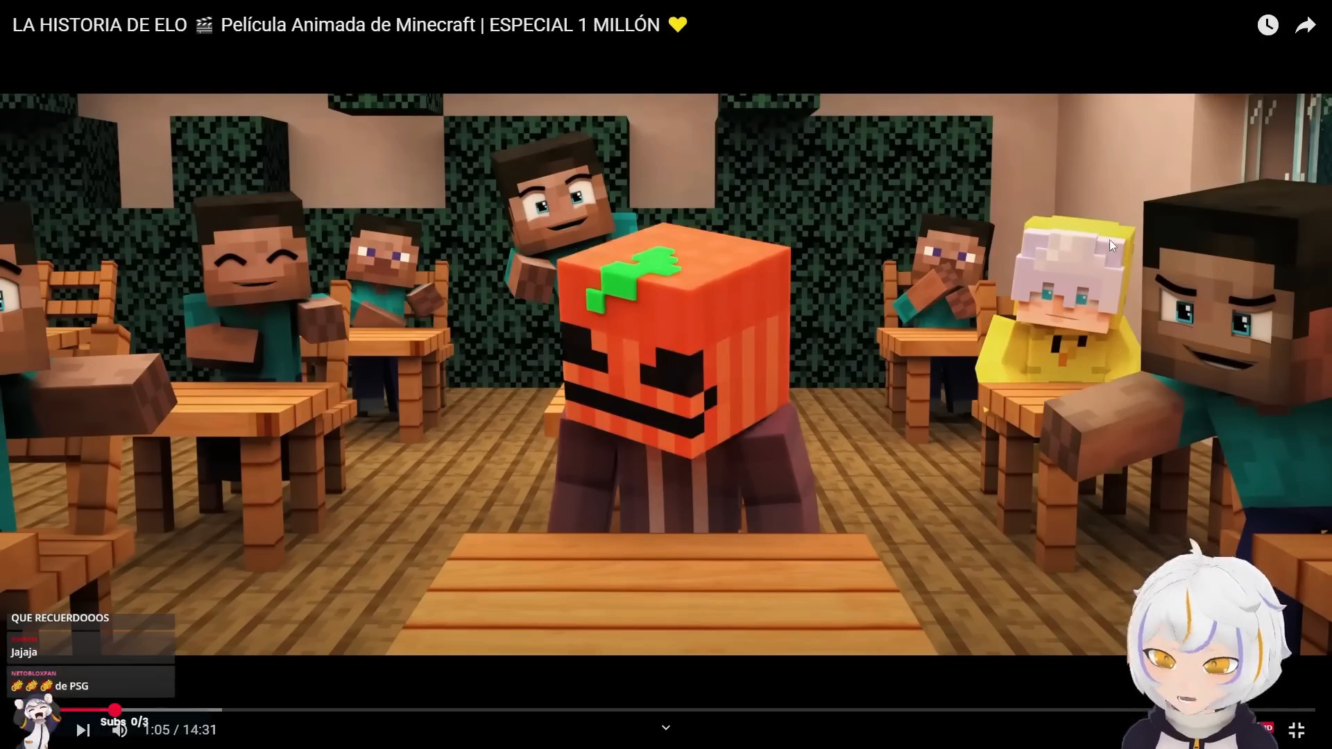LA HISTORIA DE ELO - Película Animada de Minecraft ChuyMine REACCIONA a ...