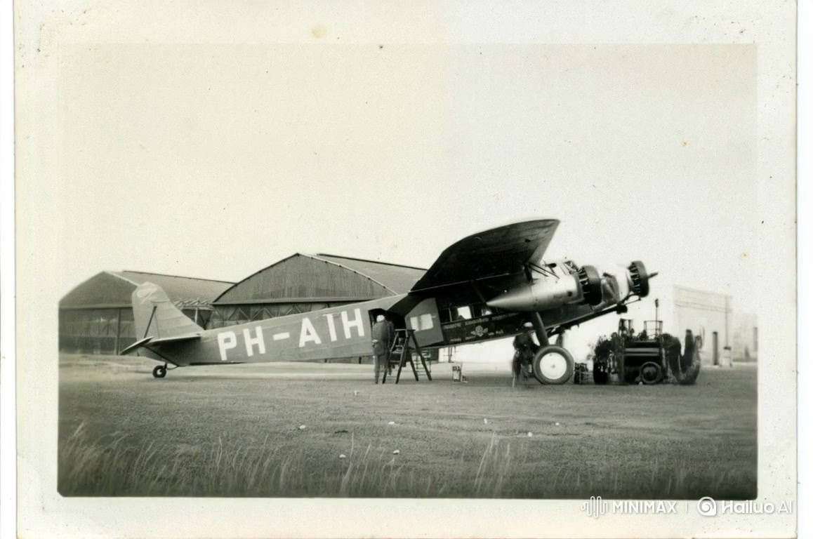 History in Motion This photograph shows a Fokker F.XII (Havik