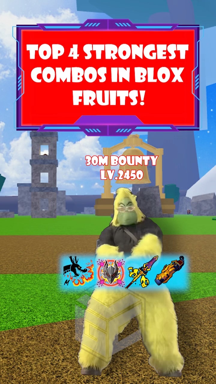 Strongest combo Update 25! #roblox #bloxfruits #trending #funny