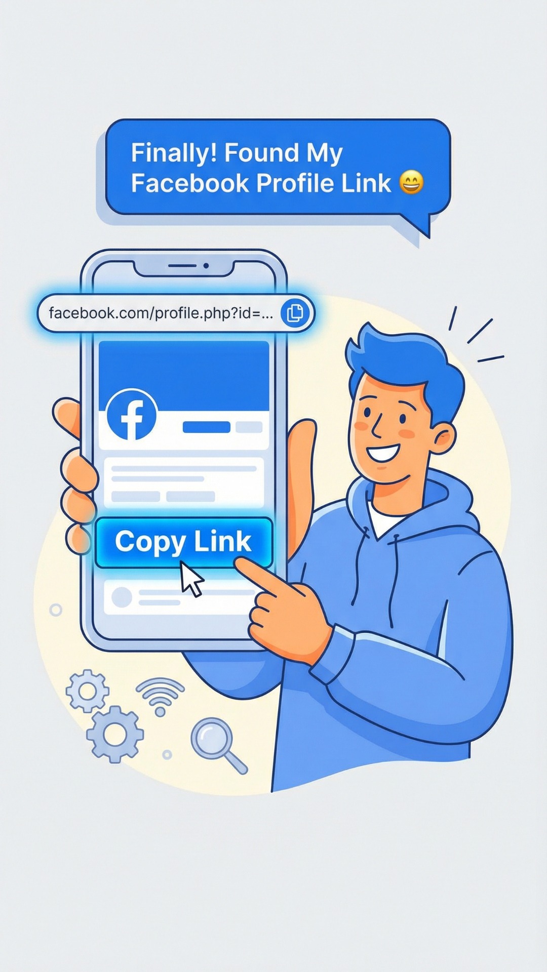 Trying to share your Facebook profile from your phone but can’t find ...
