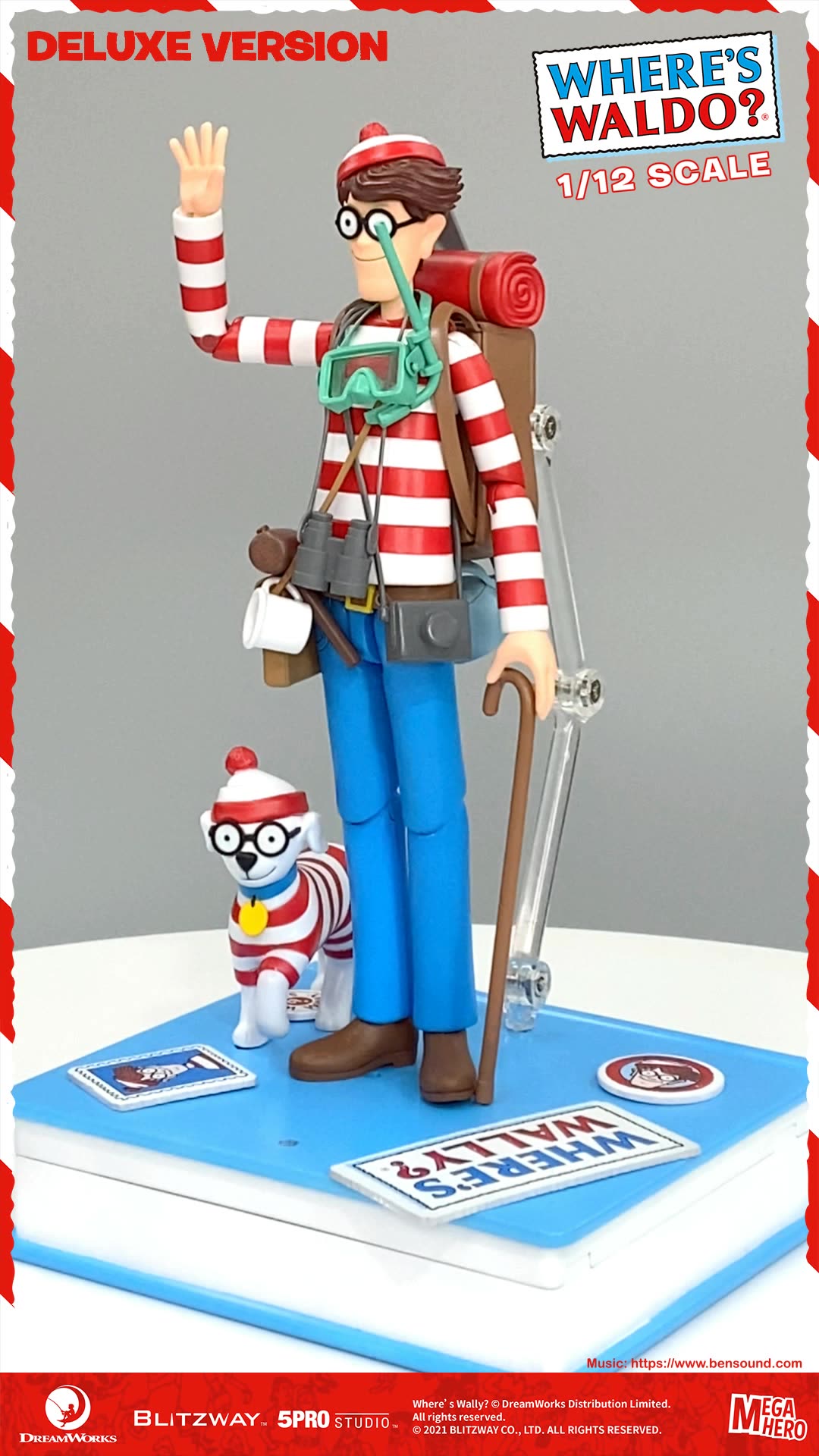 5PRO-MG-20303] Where's Wally? : Wally - 1/12th scale action figure