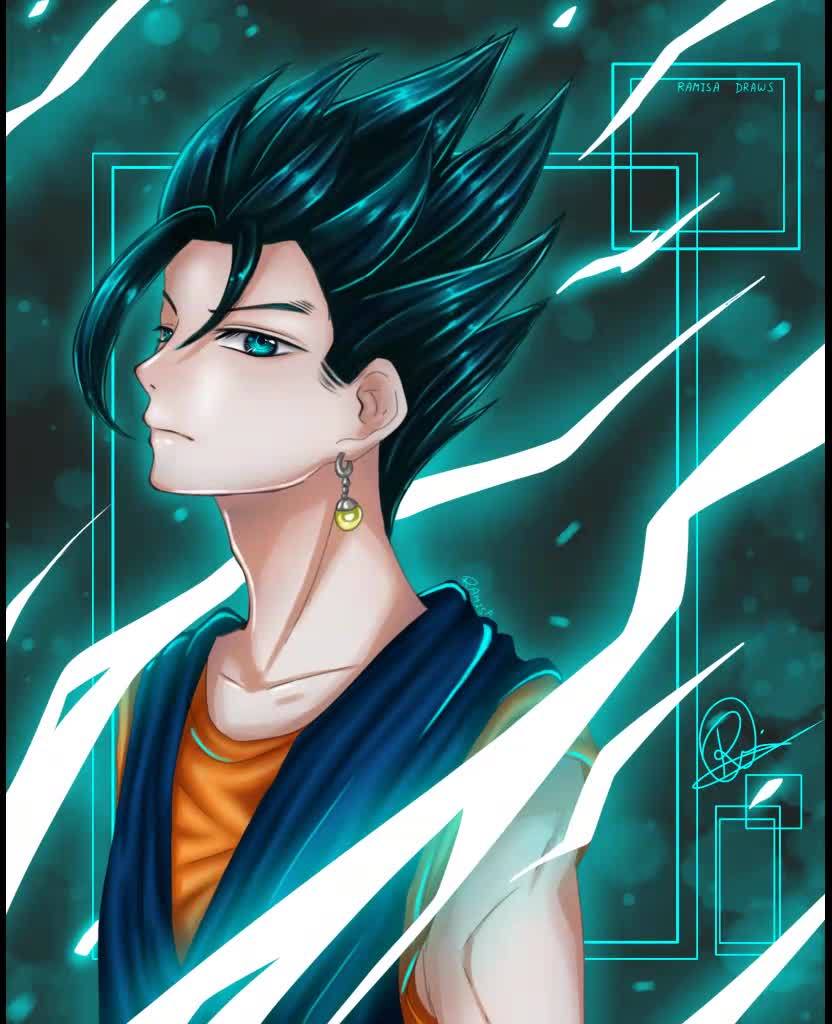 The speedpainting of Vegito fanart. Drawn with Ibispaintx on phone ...