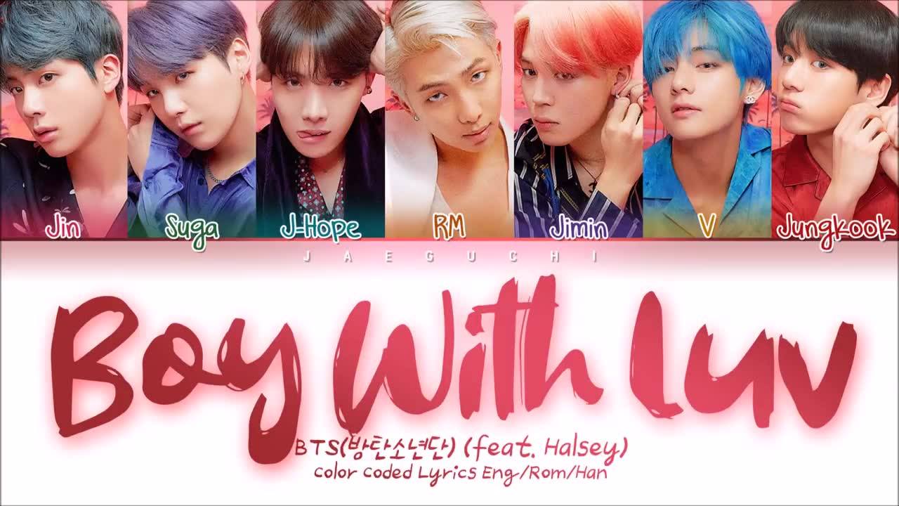 BTS - BOY WITH LUV LYRICS ( Color Coded Lyrics) | ʙᴀɴɢᴛᴀɴ 