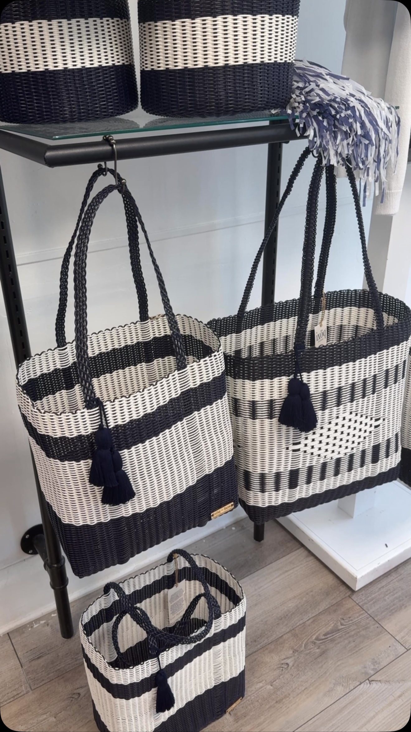 Blue & White totes & buckets are an essential part of all my tailgates. , 🏈Hold supplies like plates, napkins, utensils , 🏈Use the buckets for wine bottles, chips, or a centerpiece , 🏈Keep game day 