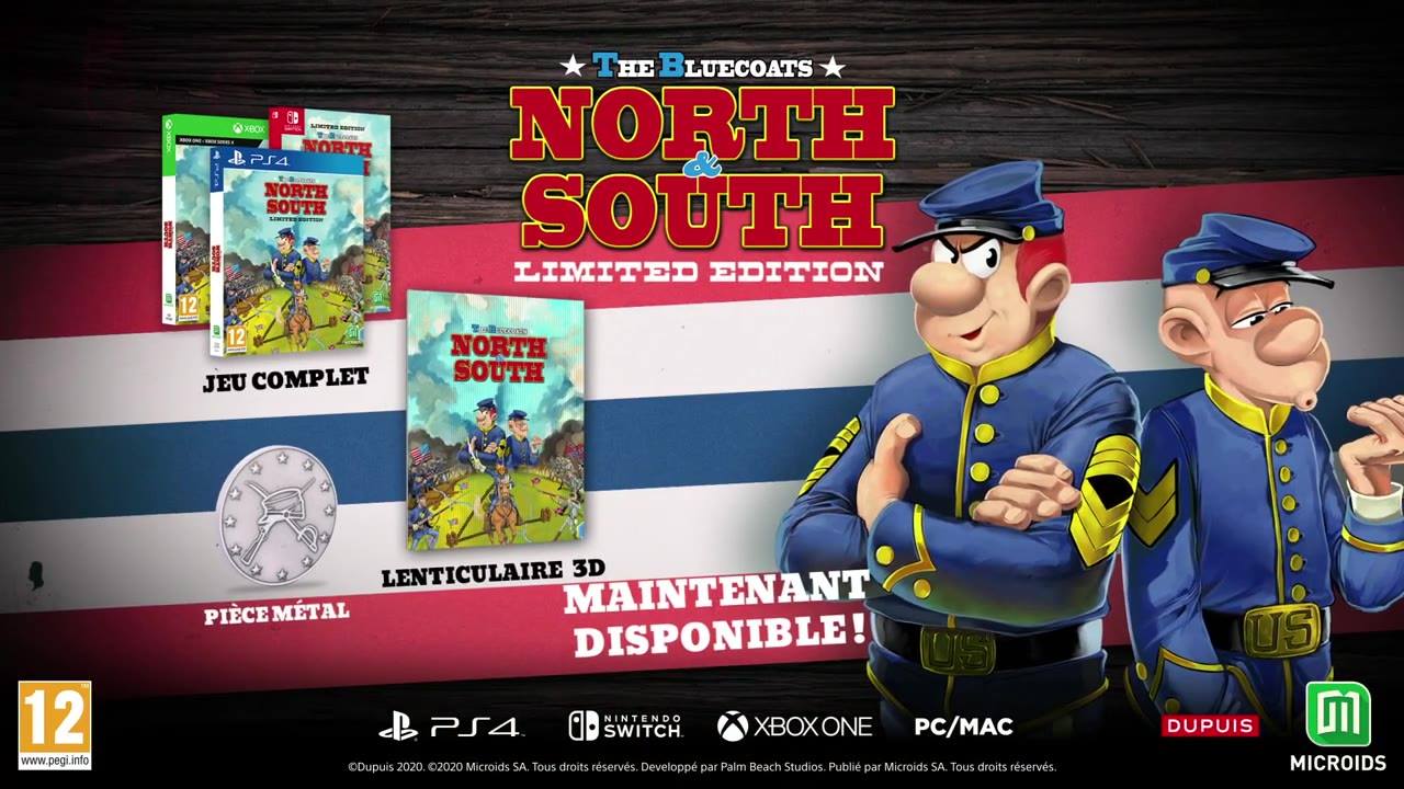 MICROÏDS THE BLUE COATS - NORTH AND SOUTH Per Nintendo Switch, Gioco Bilingue Inglese/francese