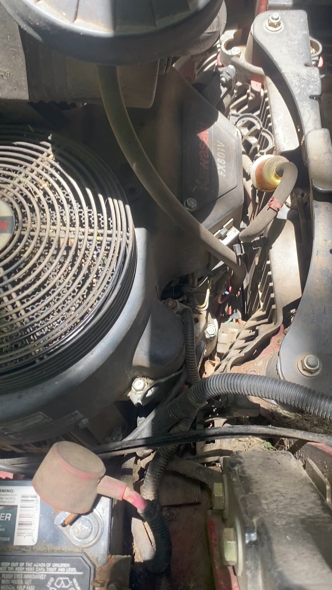 What could be causing the starter issue in my exmark lazer mower