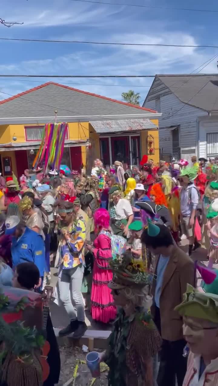 Only in New Orleans will a Mardi Gras parade right outside your front ...